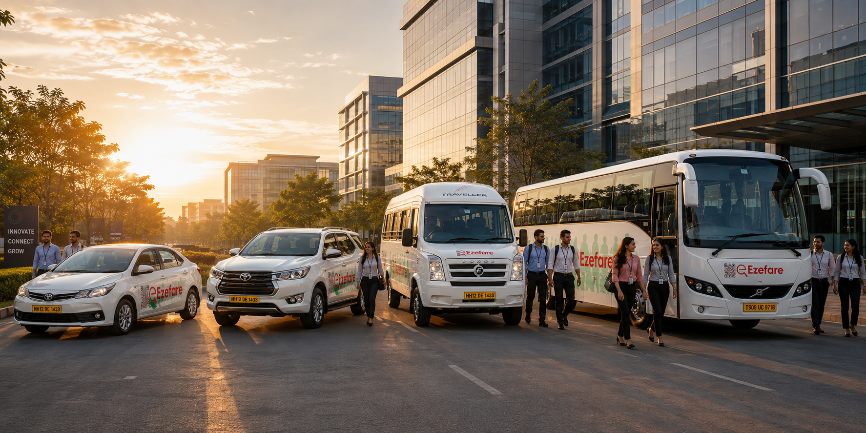 EZEFARE bus for employee transportation